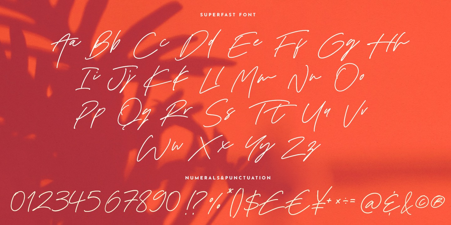 Example font Superfast #2